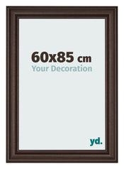 Cornice 60x85cm Quercia Scura MDF Lazio Davanti Dimensione | Yourdecoration.it