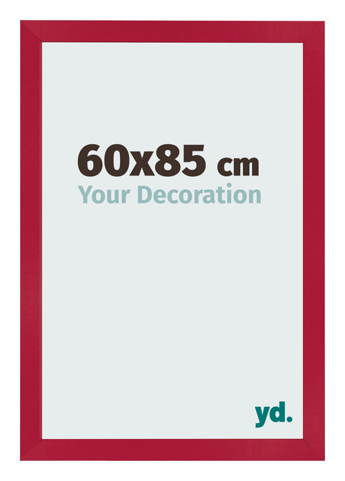 Cornice 60x85cm Rosso MDF Bologna Davanti Dimensione | Yourdecoration.it