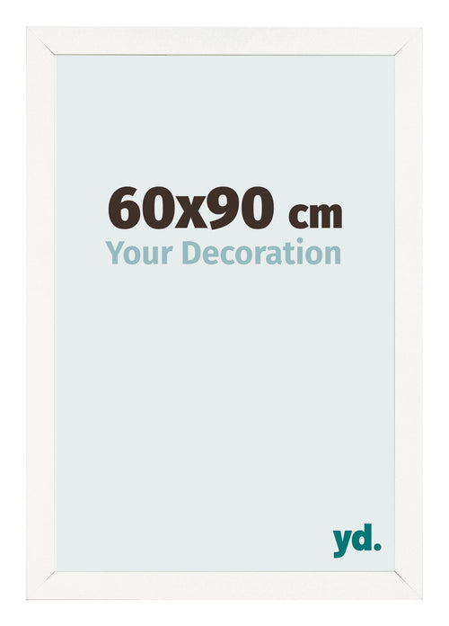 Cornice 60x90 cm Bianco Lucente MDF Bologna Davanti Dimensione | Yourdecoration.it