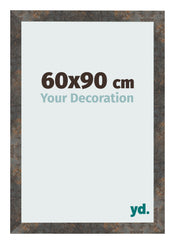 Cornice 60x90 cm Metallo Ossidato MDF Bologna Davanti Dimensione | Yourdecoration.it