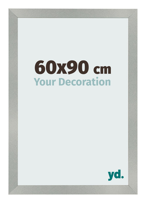 Cornice 60x90cm Alluminio Spazzolato MDF Bologna Davanti Dimensione | Yourdecoration.it