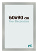 Cornice 60x90cm Alluminio Spazzolato MDF Bologna Davanti Dimensione | Yourdecoration.it