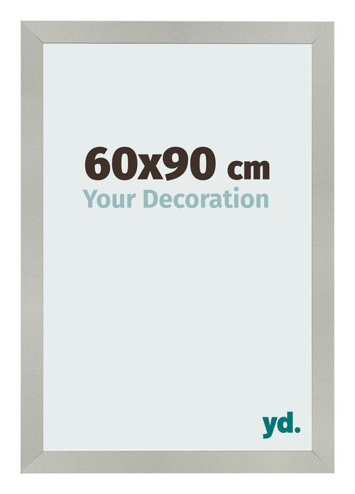 Cornice 60x90cm Argento Opaco MDF Bologna Davanti Dimensione | Yourdecoration.it