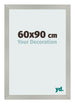 Cornice 60x90cm Argento Opaco MDF Bologna Davanti Dimensione | Yourdecoration.it