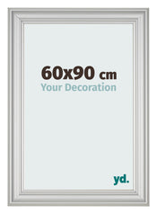 Cornice 60x90cm Argento Opaco MDF Lazio Davanti Dimensione | Yourdecoration.it