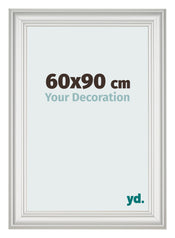 Cornice 60x90cm Bianco Spazzato MDF Lazio Davanti Dimensione | Yourdecoration.it
