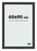Cornice 60x90cm Grana Di Legno Nero MDF Bologna Davanti Dimensione | Yourdecoration.it