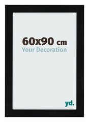 Cornice 60x90cm Nero Argento Lucido MDF Pisa Davanti Dimensione | Yourdecoration.it