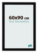 Cornice 60x90cm Nero Lucente MDF Bologna Davanti Dimensione | Yourdecoration.it