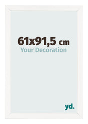 Cornice 61x91 5 cm Bianco Lucente MDF Bologna Davanti Dimensione | Yourdecoration.it