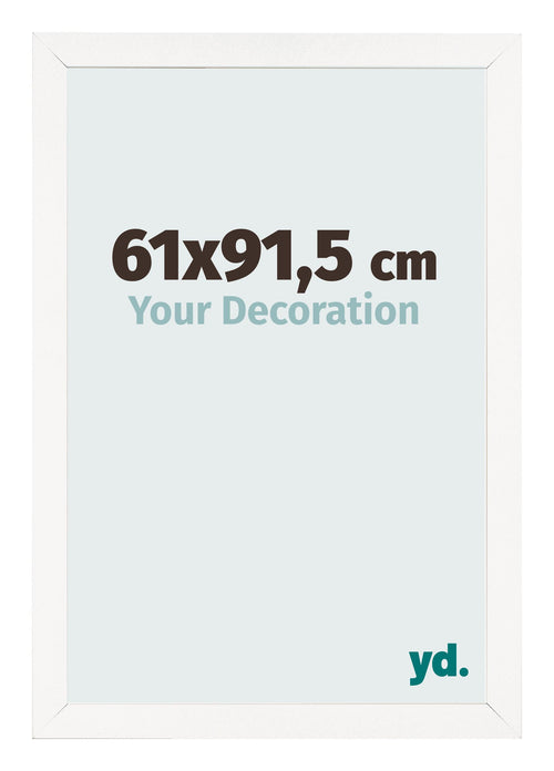 Cornice 61x91 5 cm Bianco Lucente MDF Bologna Davanti Dimensione | Yourdecoration.it