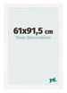 Cornice 61x91 5 cm Bianco Lucente MDF Bologna Davanti Dimensione | Yourdecoration.it