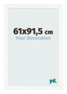 Cornice 61x91 5 cm Bianco Opaco MDF Bologna Davanti Dimensione | Yourdecoration.it