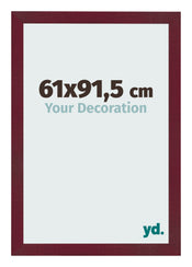 Cornice 61x91 5 cm Vino Rosso Spazzato MDF Bologna Davanti Dimensione | Yourdecoration.it