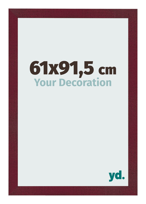 Cornice 61x91 5 cm Vino Rosso Spazzato MDF Bologna Davanti Dimensione | Yourdecoration.it