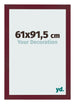 Cornice 61x91 5 cm Vino Rosso Spazzato MDF Bologna Davanti Dimensione | Yourdecoration.it