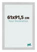 Cornice 61x91 5cm Acciaio Inox MDF Bologna Davanti Dimensione | Yourdecoration.it