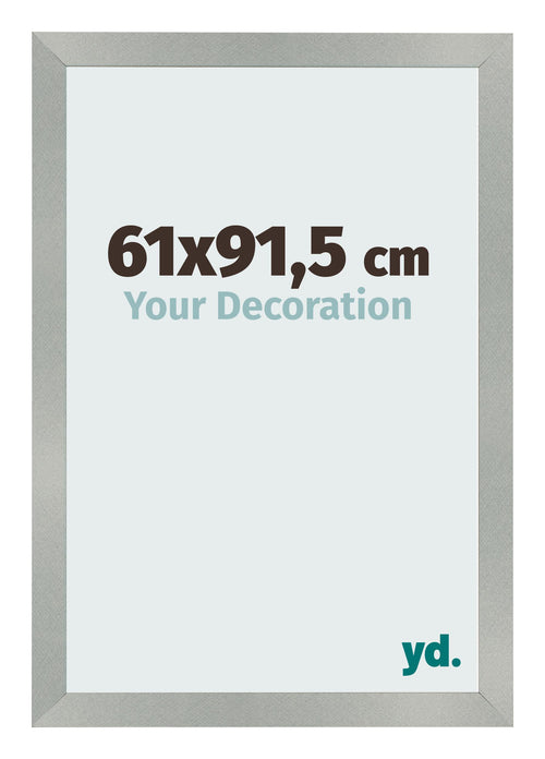 Cornice 61x91 5cm Alluminio Spazzolato MDF Bologna Davanti Dimensione | Yourdecoration.it