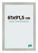 Cornice 61x91 5cm Argento Opaco MDF Bologna Davanti Dimensione | Yourdecoration.it
