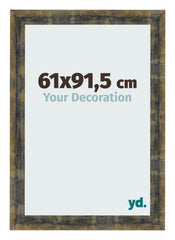 Cornice 61x91 5cm Blu Oro Fondente MDF Pisa Davanti Dimensione | Yourdecoration.it