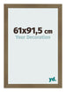 Cornice 61x91 5cm Bronzo Decorativo MDF Bologna Davanti Dimensione | Yourdecoration.it