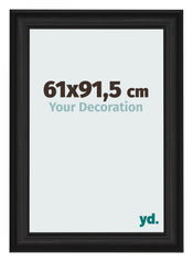 Cornice 61x91 5cm Grana Di Legno Nero MDF Lazio Davanti Dimensione | Yourdecoration.it