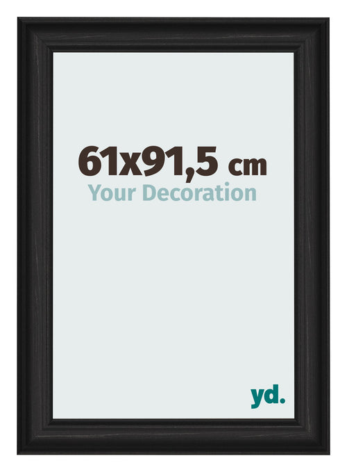 Cornice 61x91 5cm Grana Di Legno Nero MDF Lazio Davanti Dimensione | Yourdecoration.it
