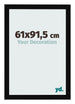 Cornice 61x91 5cm Nero Lucente MDF Bologna Davanti Dimensione | Yourdecoration.it