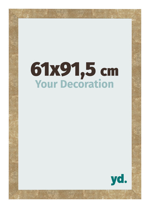 Cornice 61x91 5cm Oro Antico MDF Bologna Davanti Dimensione | Yourdecoration.it