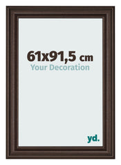 Cornice 61x91 5cm Quercia Scura MDF Lazio Davanti Dimensione | Yourdecoration.it