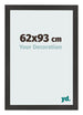 Cornice 62x93 cm Nero Opaco MDF Bologna Davanti Dimensione | Yourdecoration.it