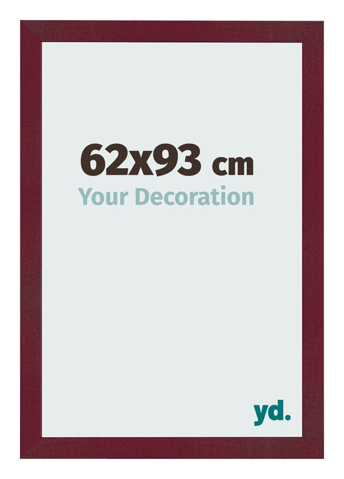Cornice 62x93 cm Vino Rosso Spazzato MDF Bologna Davanti Dimensione | Yourdecoration.it