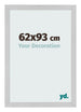 Cornice 62x93cm Acciaio Inox MDF Bologna Davanti Dimensione | Yourdecoration.it