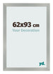 Cornice 62x93cm Alluminio Spazzolato MDF Bologna Davanti Dimensione | Yourdecoration.it