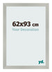 Cornice 62x93cm Argento Opaco MDF Bologna Davanti Dimensione | Yourdecoration.it