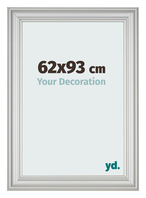 Cornice 62x93cm Argento Opaco MDF Lazio Davanti Dimensione | Yourdecoration.it