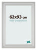 Cornice 62x93cm Argento Opaco MDF Lazio Davanti Dimensione | Yourdecoration.it