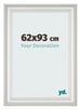 Cornice 62x93cm Bianco Spazzato MDF Lazio Davanti Dimensione | Yourdecoration.it