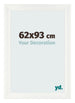 Cornice 62x93cm Bianco Vintage MDF Pisa Davanti Dimensione | Yourdecoration.it