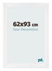 Cornice 62x93cm Bianco Vintage MDF Pisa Davanti Dimensione | Yourdecoration.it