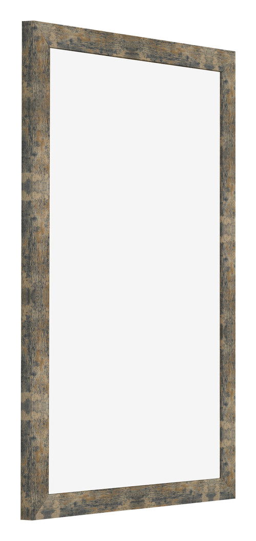 Cornice 62x93cm Blu Oro Fondente MDF Bologna Davanti Obliquo | Yourdecoration.it