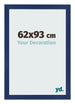 Cornice 62x93cm Blu Scuro Spazzato MDF Bologna Davanti Dimensione | Yourdecoration.it