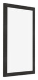 Cornice 62x93cm Nero Opaco MDF Bologna Davanti Obliquo | Yourdecoration.it
