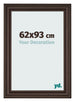 Cornice 62x93cm Quercia Scura MDF Lazio Davanti Dimensione | Yourdecoration.it