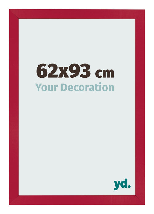 Cornice 62x93cm Rosso MDF Bologna Davanti Dimensione | Yourdecoration.it