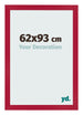 Cornice 62x93cm Rosso MDF Bologna Davanti Dimensione | Yourdecoration.it