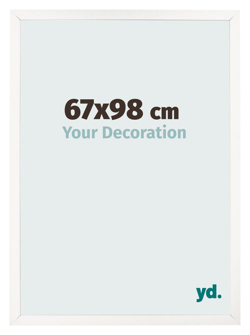 Cornice 67x98 cm Bianco Lucente MDF Bologna Davanti Dimensione | Yourdecoration.it