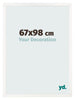 Cornice 67x98 cm Bianco Lucente MDF Bologna Davanti Dimensione | Yourdecoration.it
