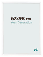 Cornice 67x98 cm Bianco Opaco MDF Bologna Davanti Dimensione | Yourdecoration.it