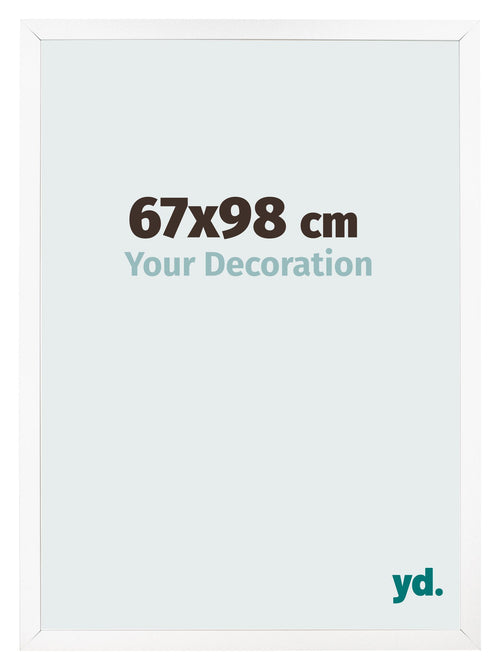 Cornice 67x98 cm Bianco Opaco MDF Bologna Davanti Dimensione | Yourdecoration.it